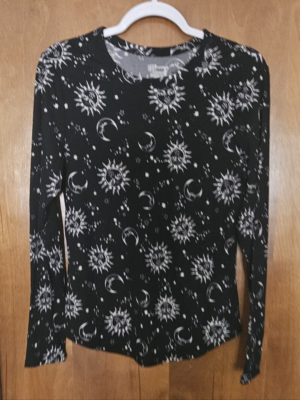 Black Celestial Long-Sleeve Tee